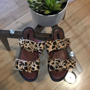 Topshop Leopard Sandals
